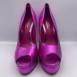 Fuchsia Platform Heels